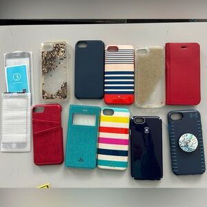 Set of 10 cases for iPhone 7/8